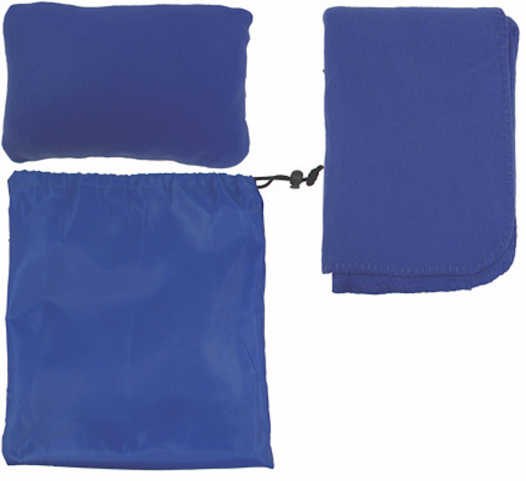 Fleece Blanket/Pillow All-in-1 Travel Set w/Nylon Bag 6