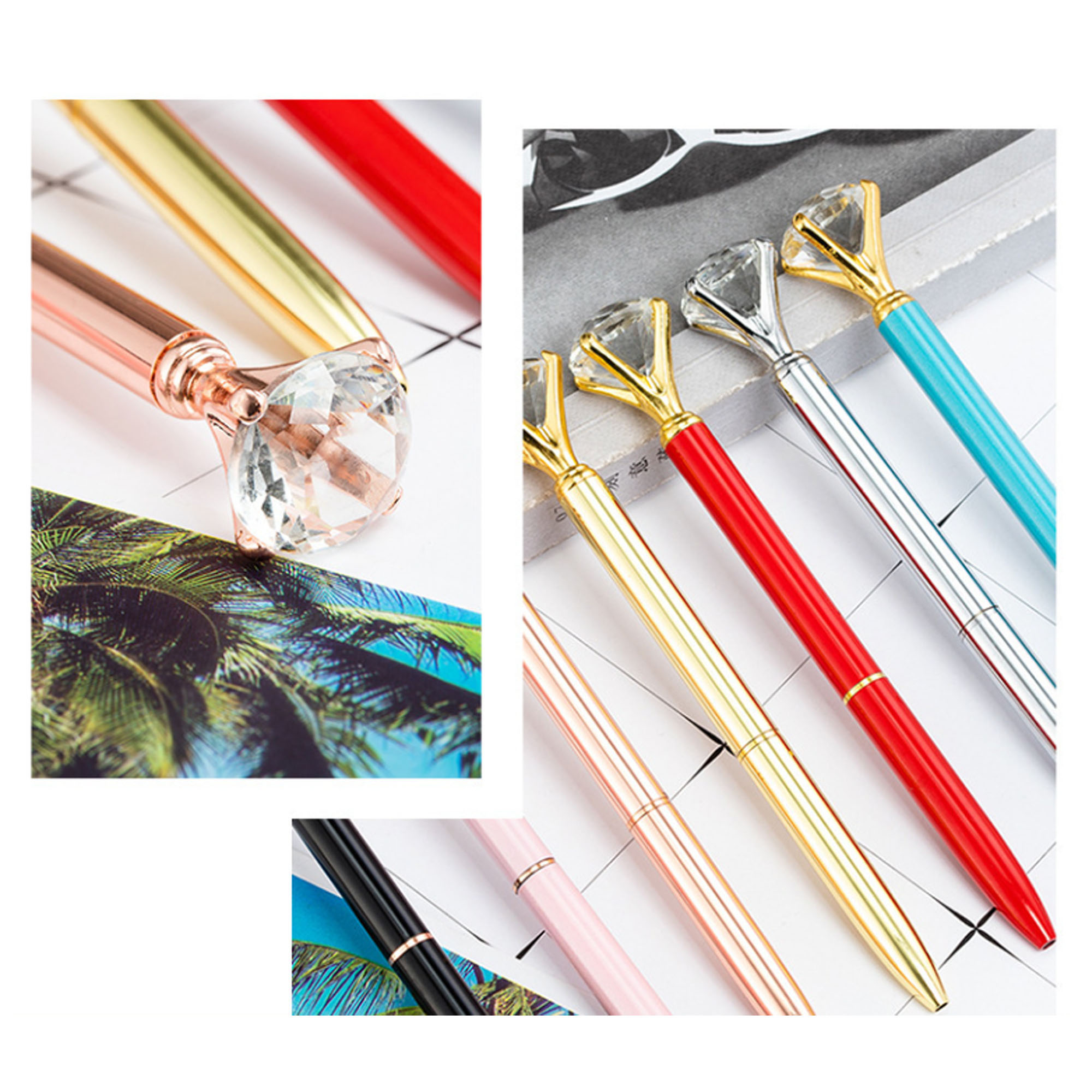 Luxury Diamond Crystal Ballpoint Pen, Metal Body for Precision 1