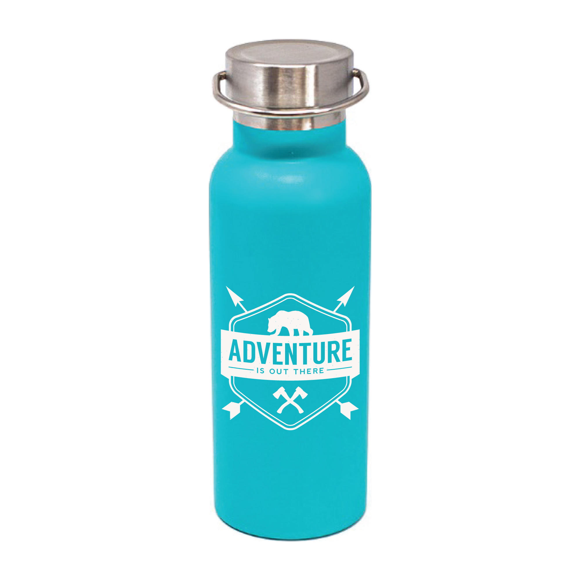 17 oz Matte Sea Foam Green Stainless Steel Caribe Bottle