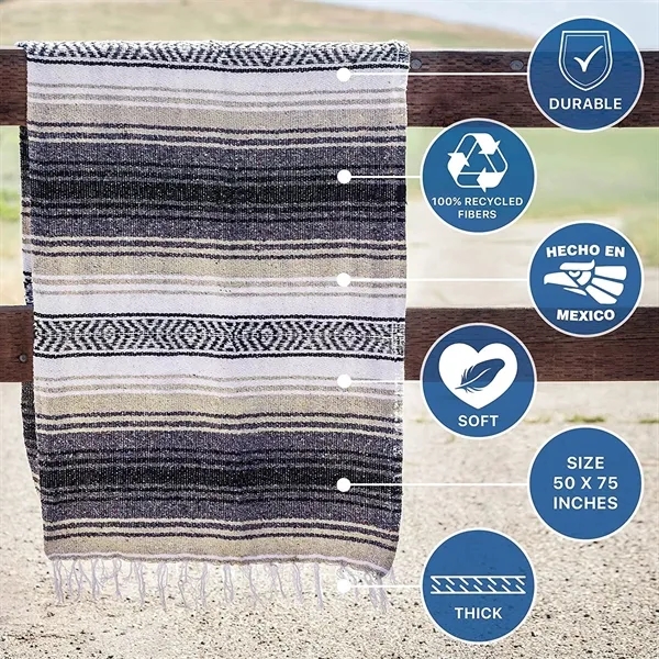 Authentic Handwoven Mexican Blanket 5