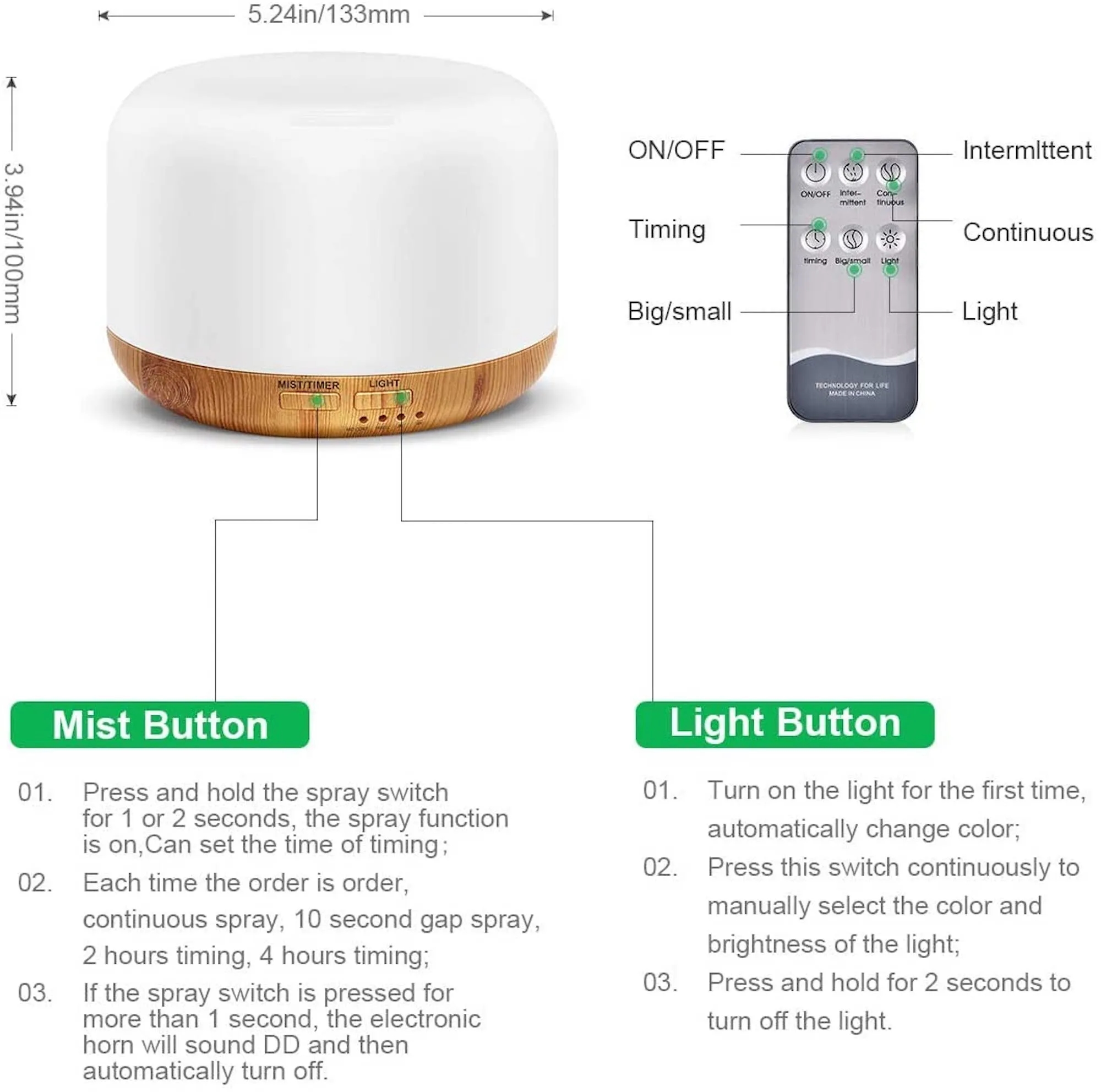 300ML 7 LED Humidifier 3