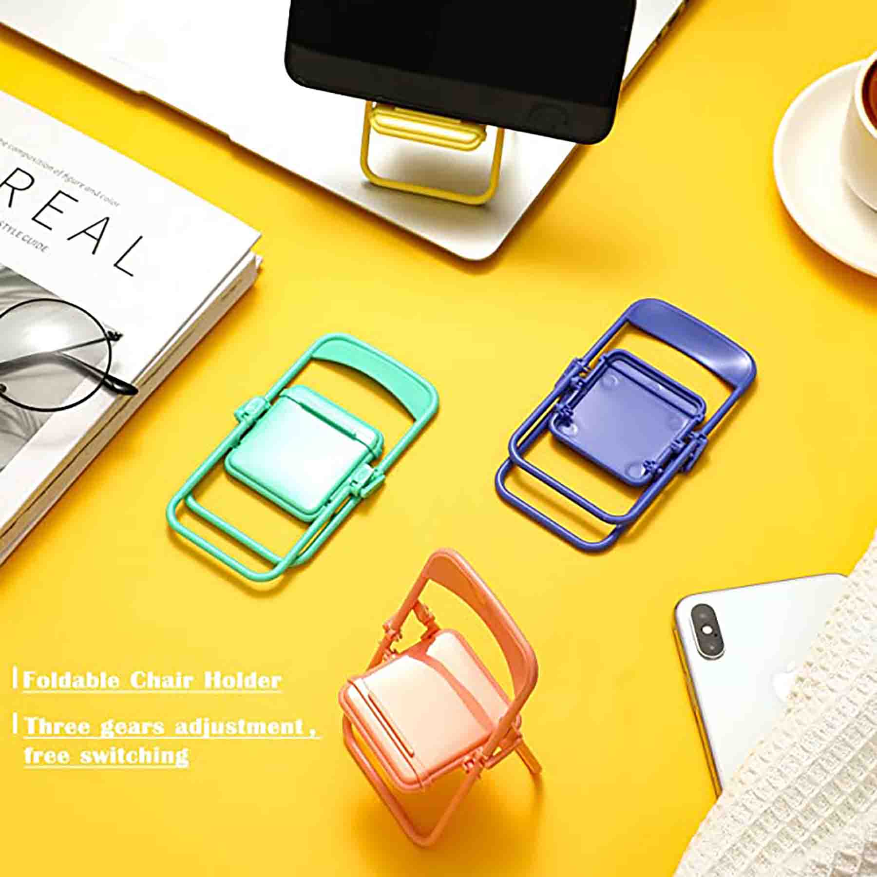 Mini Foldable Chair Phone Holder 7