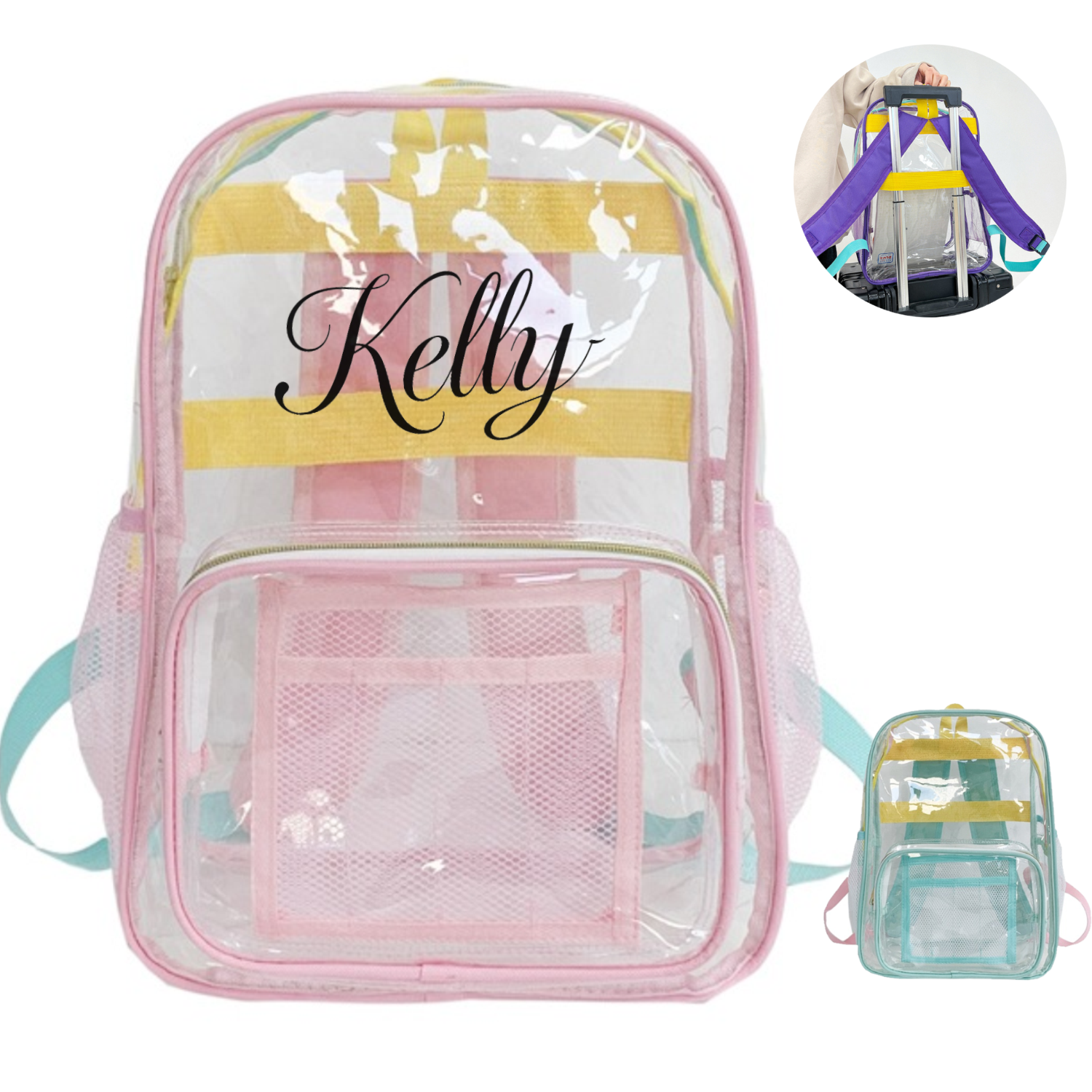 PVC Waterproof Clear Backpack 3