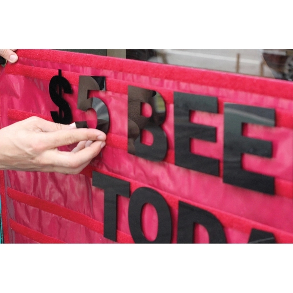 Stock Individual Letters - Hook & Loop Tape 1