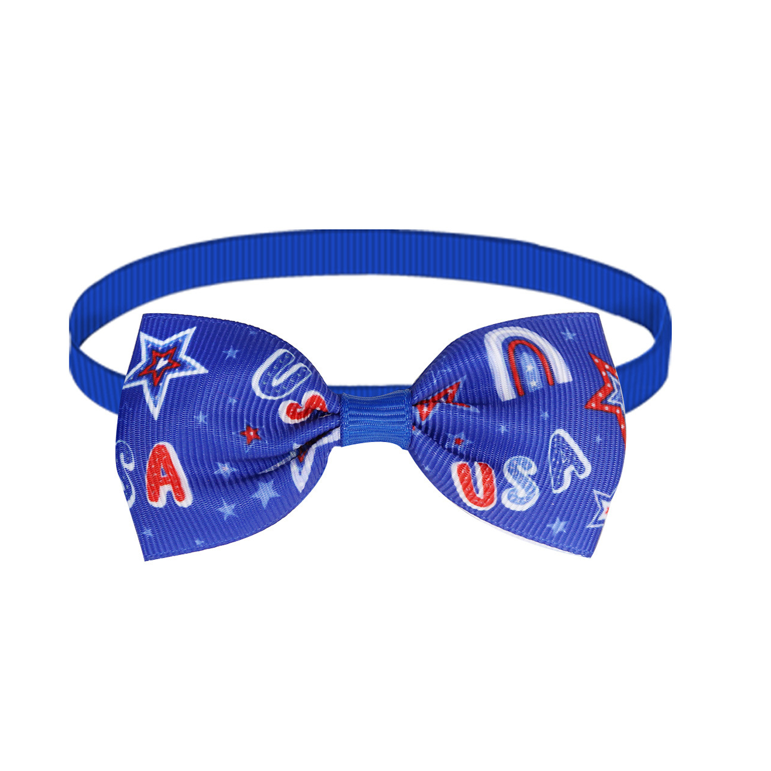 Adjustable Patriotic Ribbon Pet Bow Tie 9