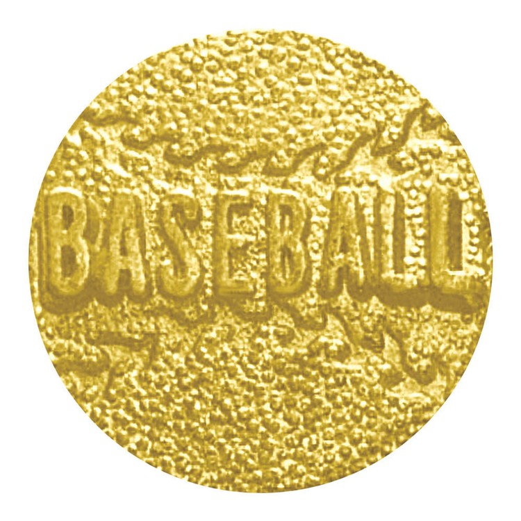 Baseball Bright Gold Chenille Lapel Pin