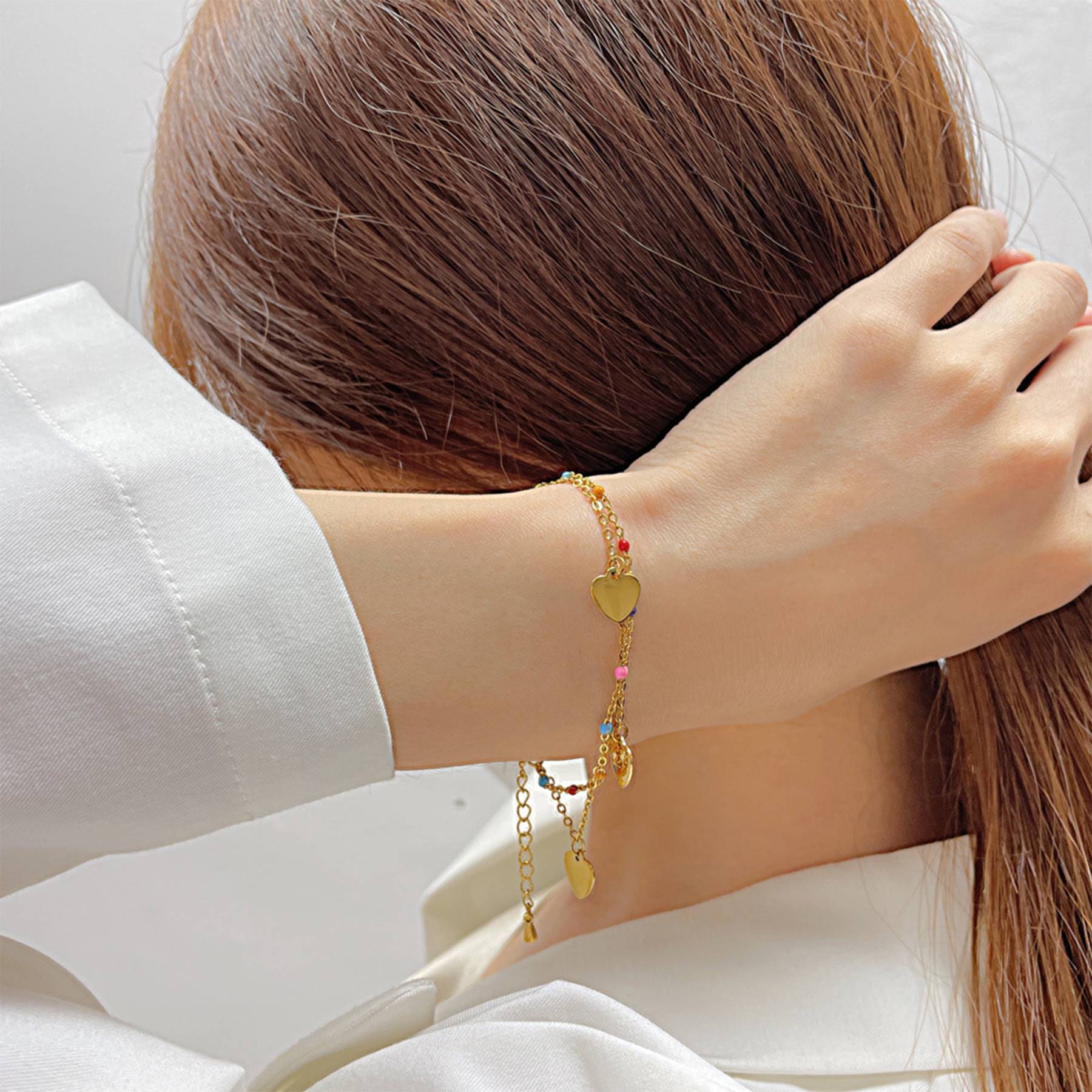 Stainless Steel Dopamine color love bracelet 5