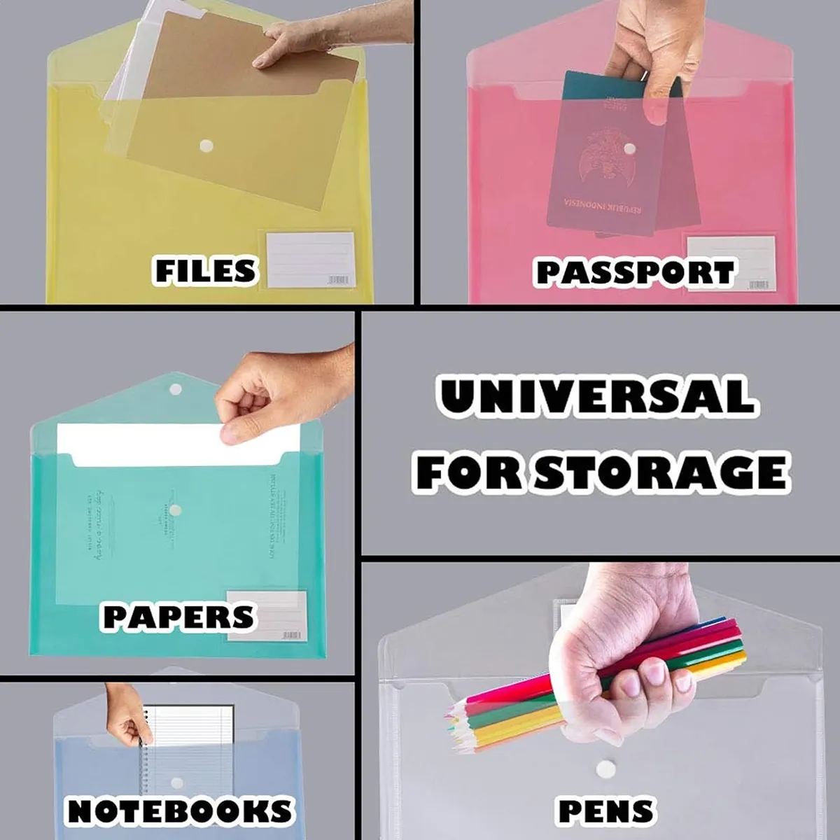 Transparent A4 File Envelopes 2