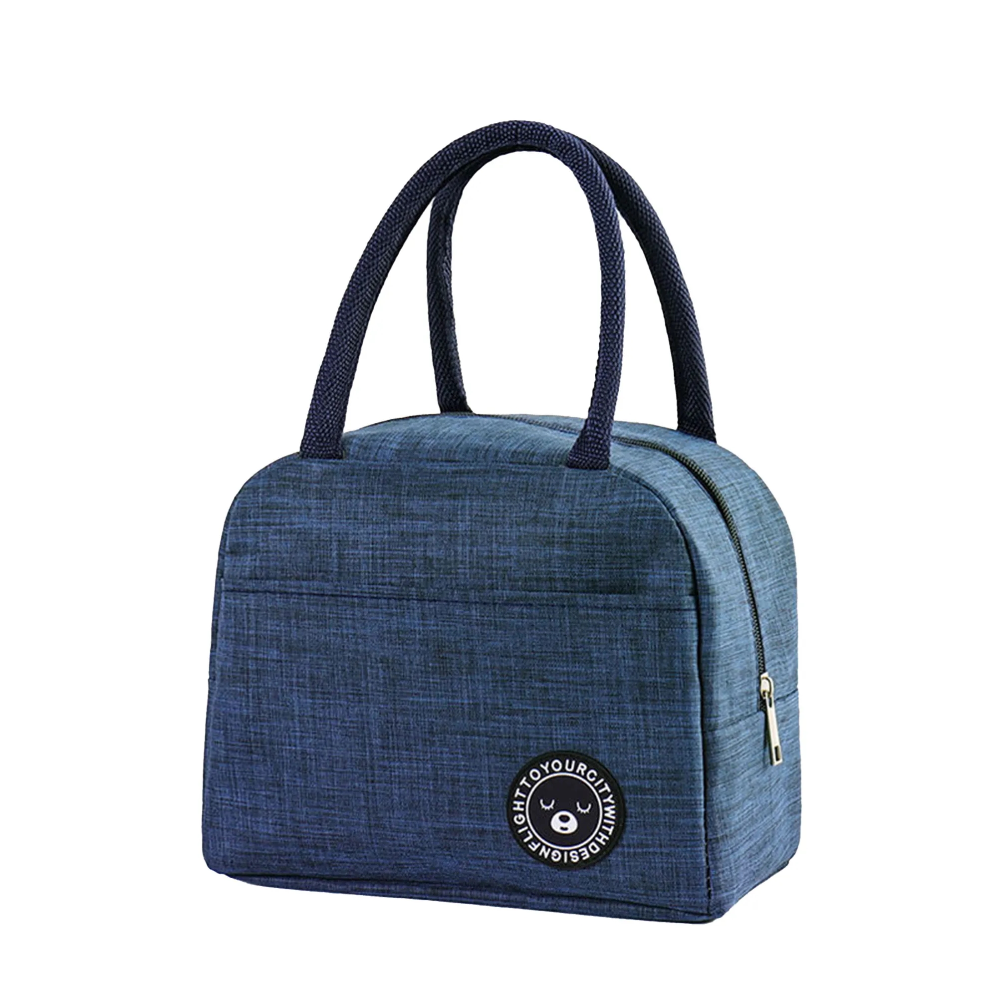 MOQ 30 Insulated Lunch Box Bag Thickened Handbag Oxford 5