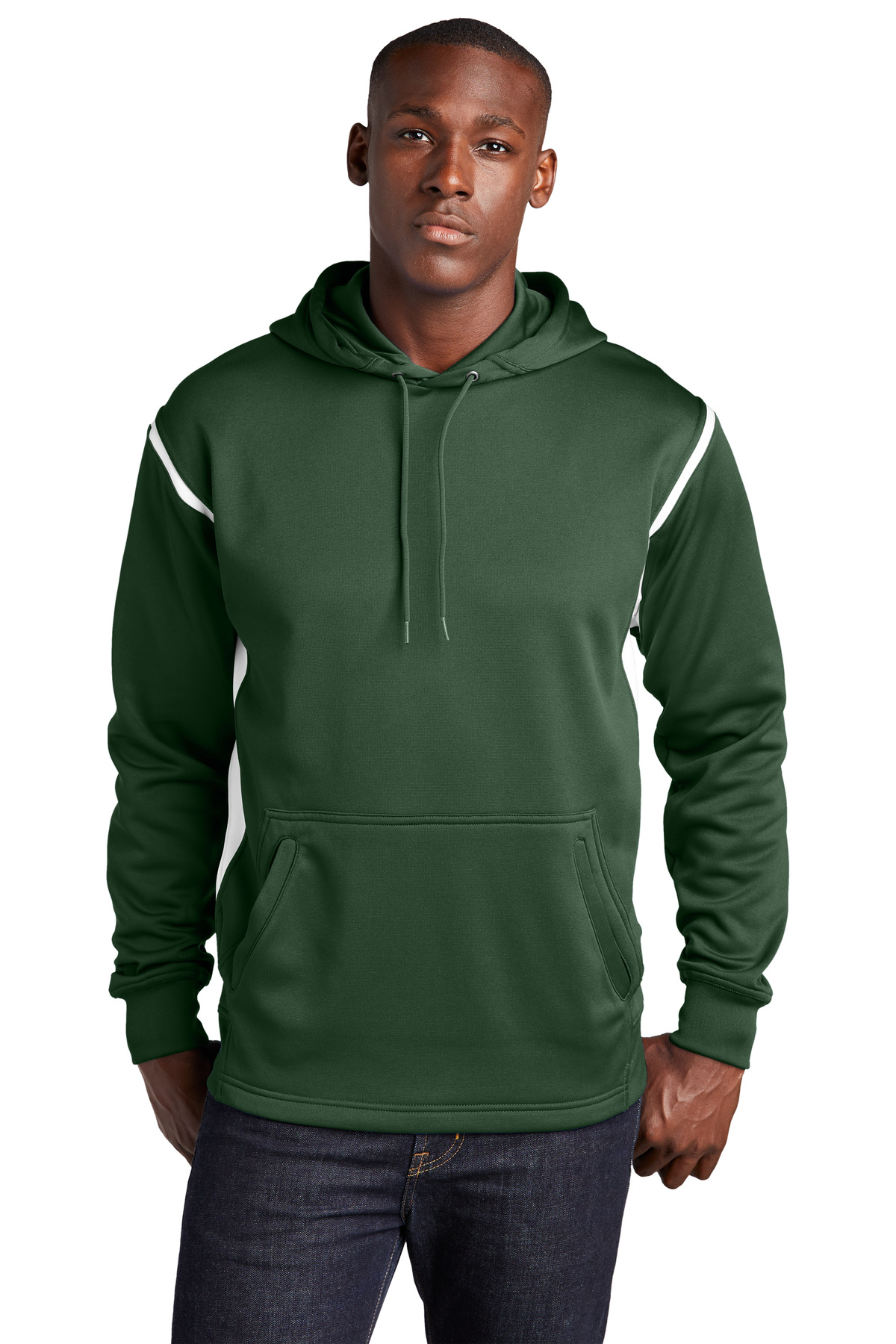 Sport-Tek Tech Fleece Colorblock Hooded Sweatshirt. F246 60