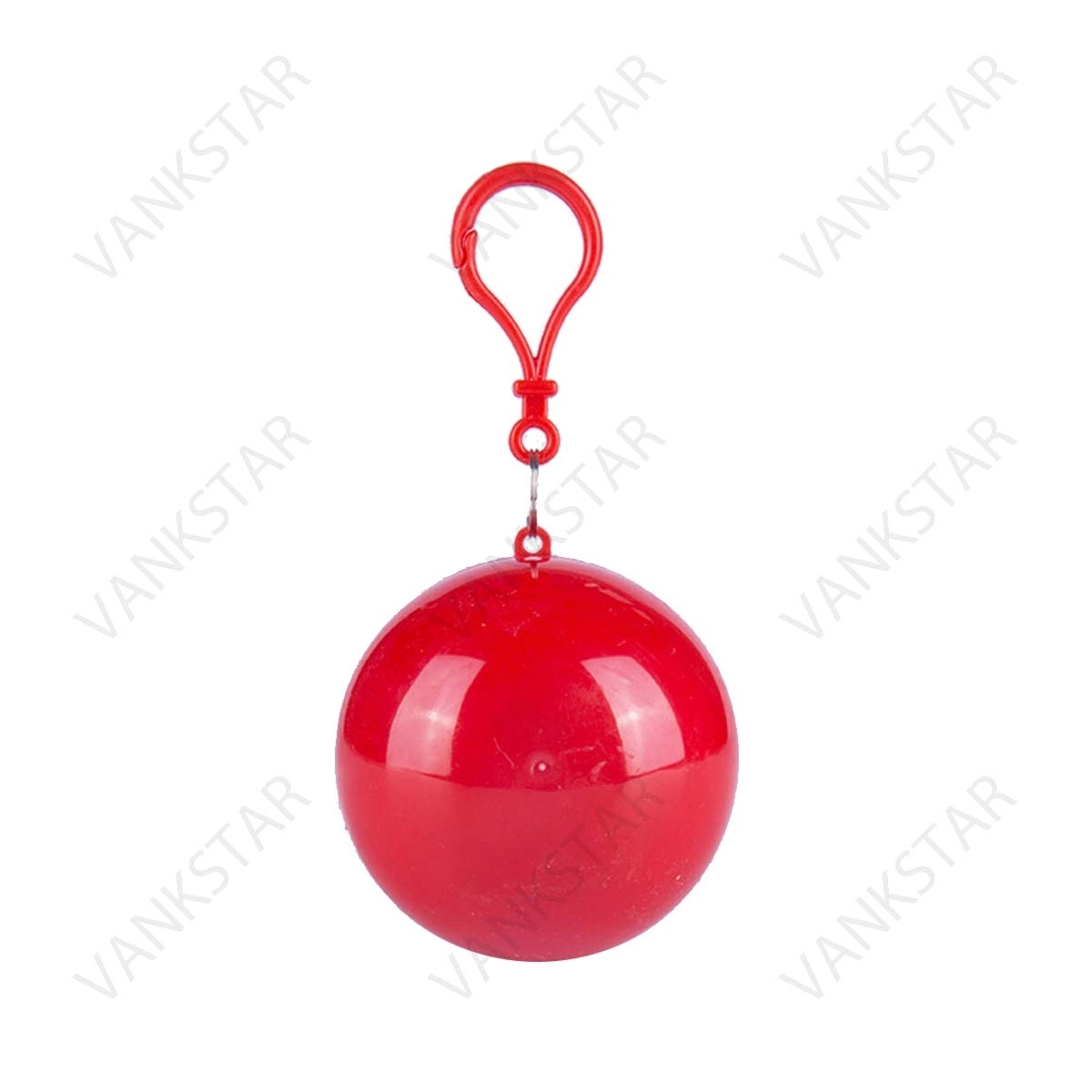 Disposable Raincoat Poncho Ball With Keychain 1