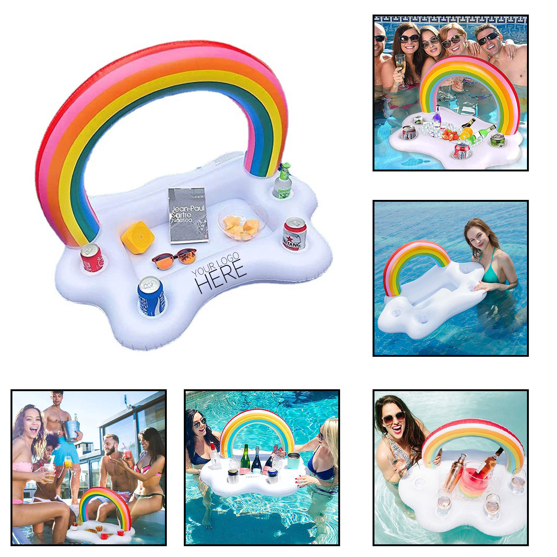 Inflatable Floating Beverage Drink Holder 2