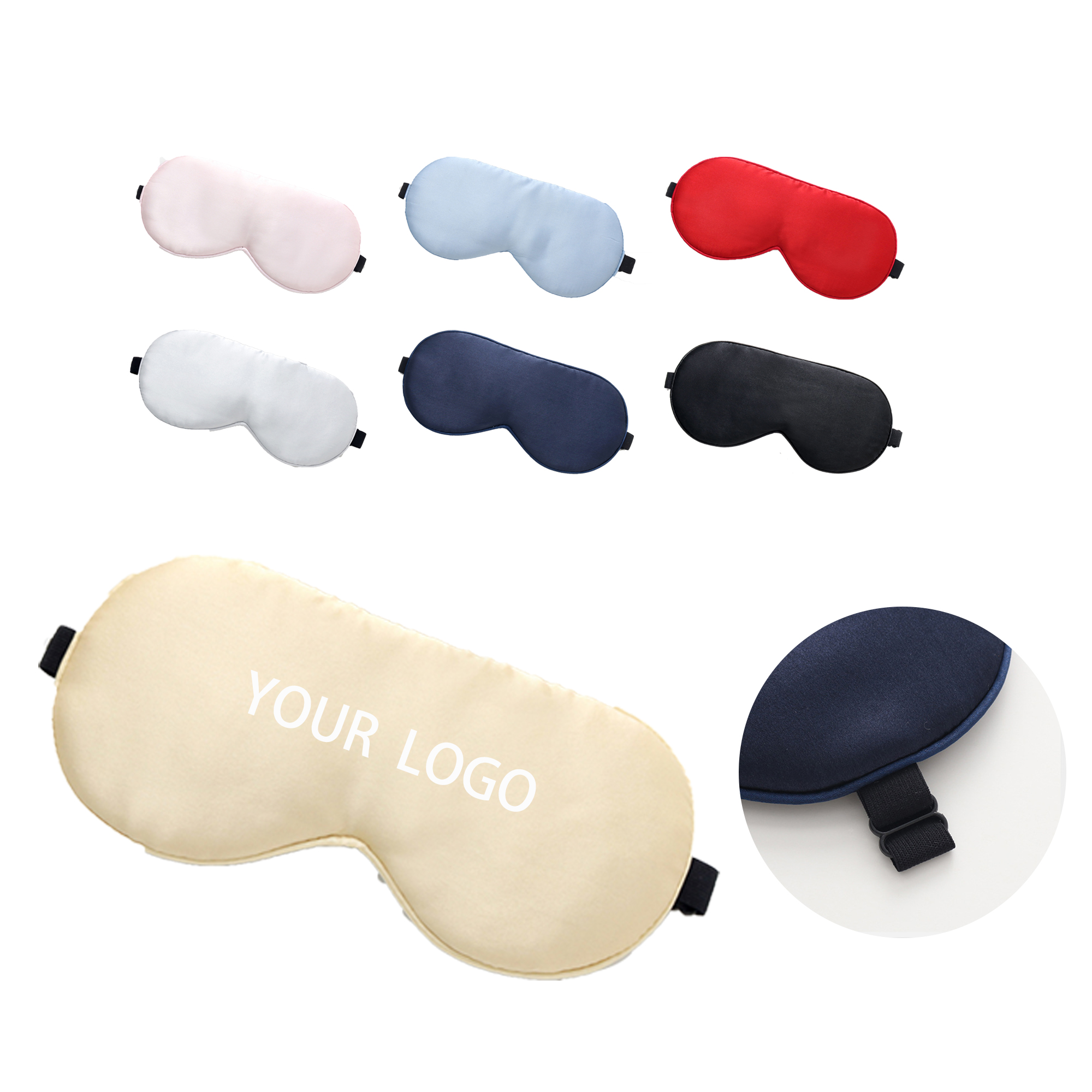 MOQ:10pcs Soft Silk Eyeshade For Sleeping 3