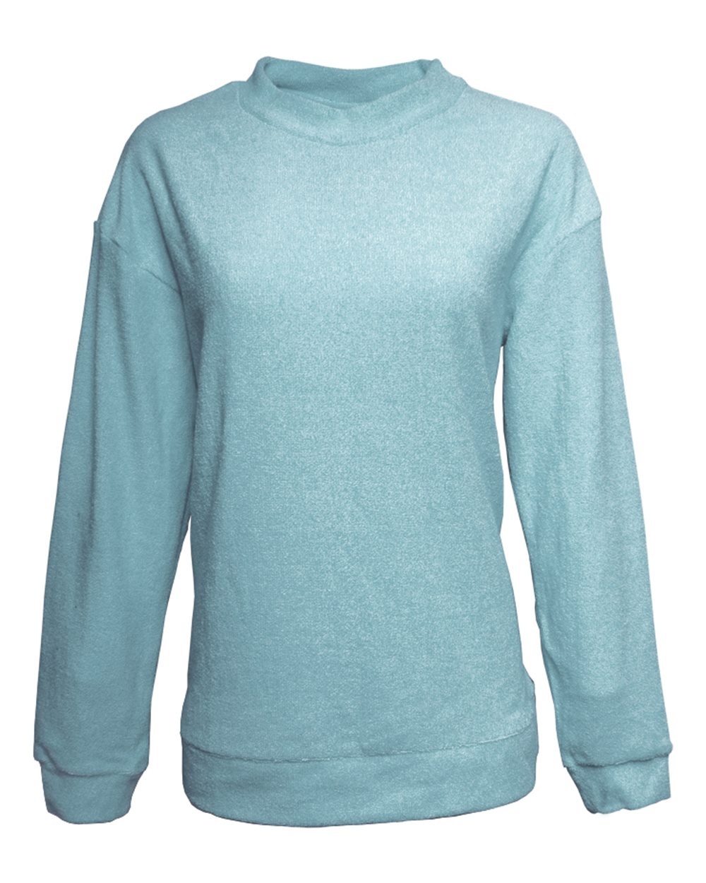 Women's Weekend Terry Mock Neck Pullover - 8428 5