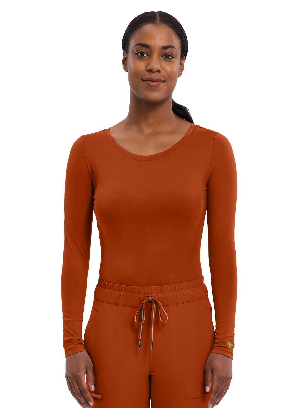 Healing Hands - HH Knits - Women's Pocketless Melissa Long Sleeve Underscrub Tee 1