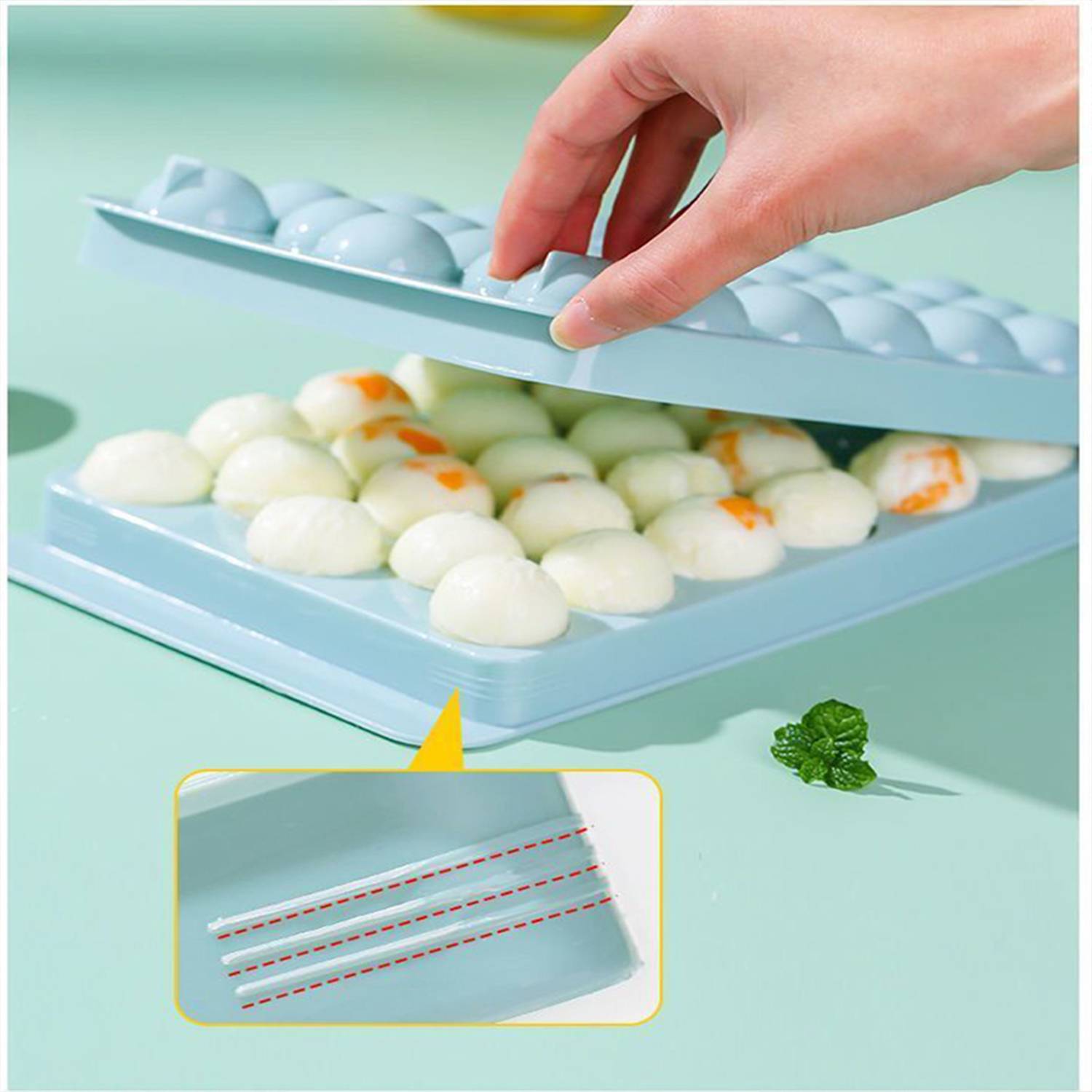 Homemade Frozen Ice Cube Mold Refrigerator 6