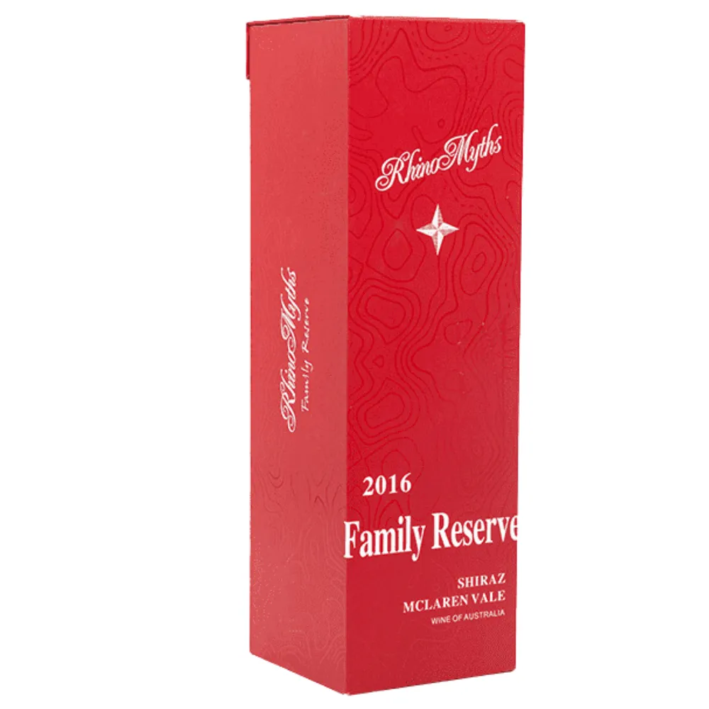 1-Bottle Red Carboard Wine Gift Box 1