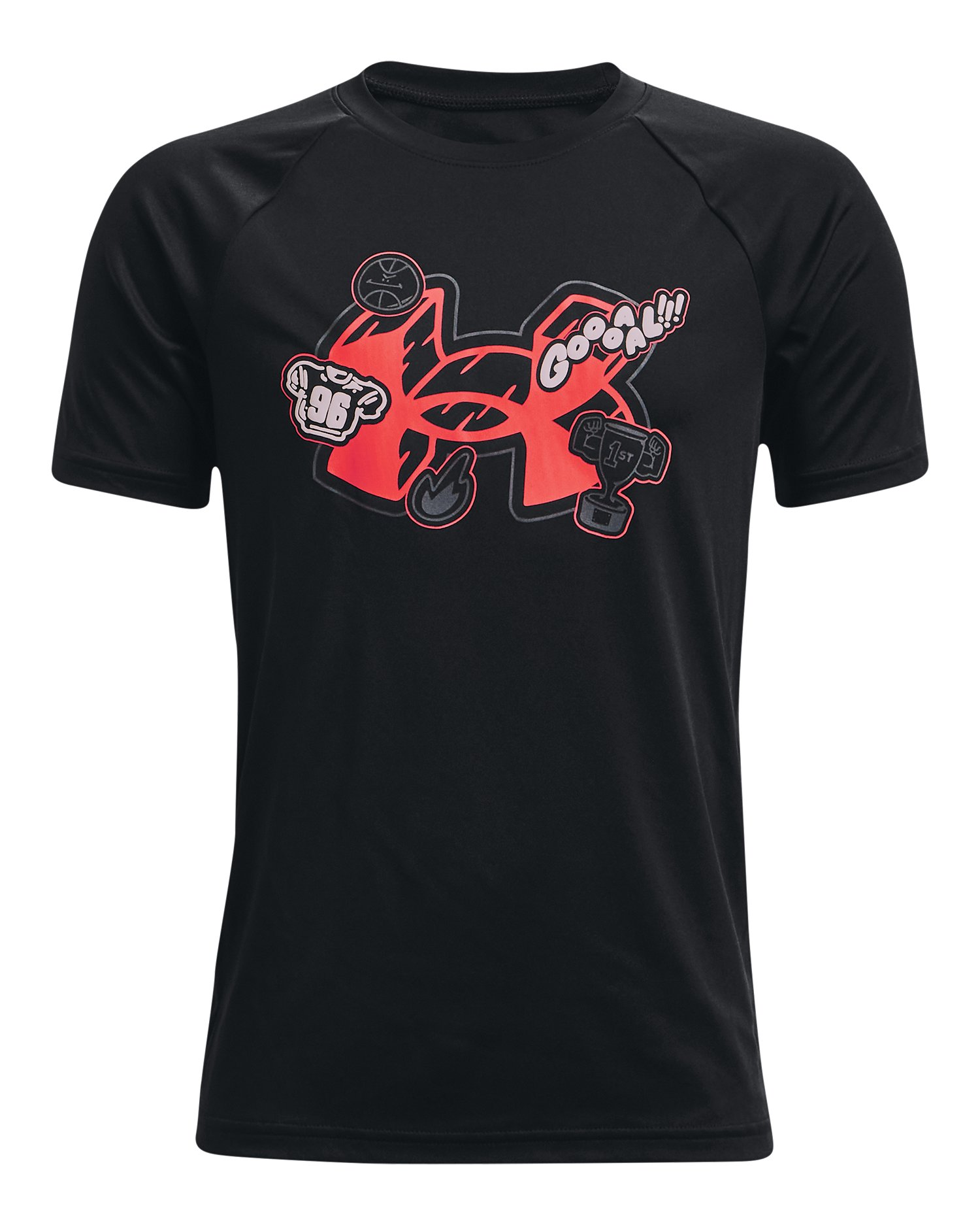 Boys' UA Tech Trophies Short Sleeve 4