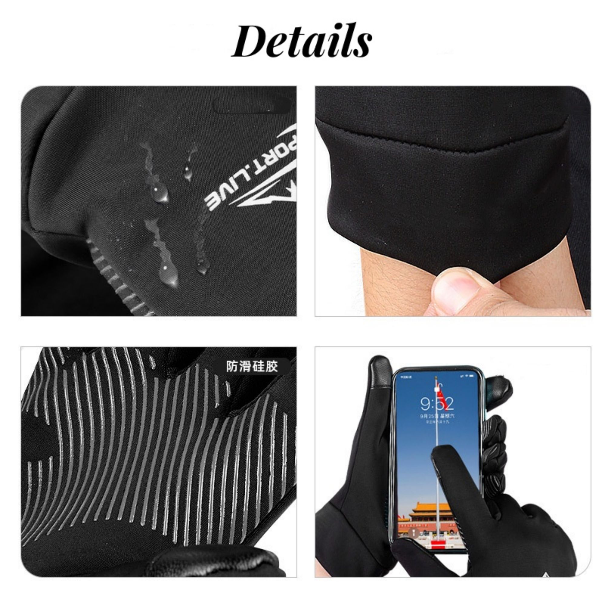 Winter Windproof Warm Touch Finger Glove 2