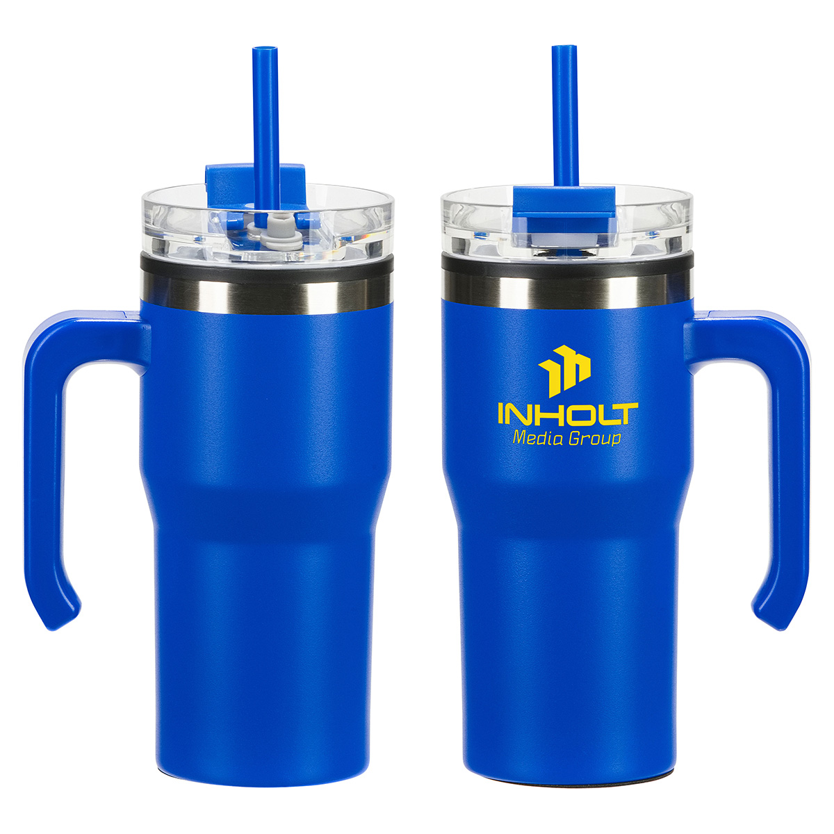 Outback 20 oz Stainless Steel/Polypropylene Mug with Lid and Straw 45
