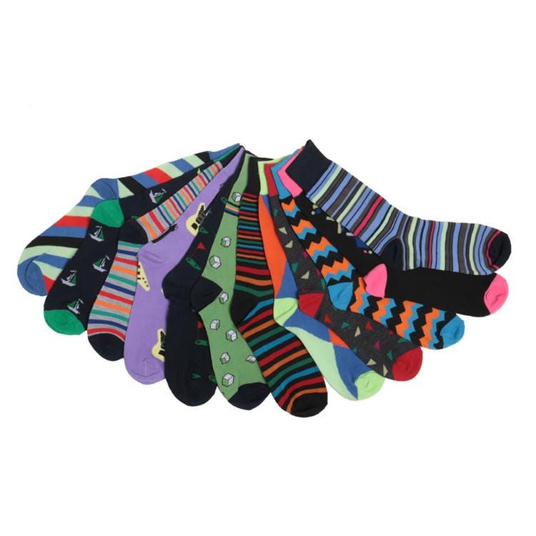 Men's Dress Socks - Patterned Size 10-13 1
