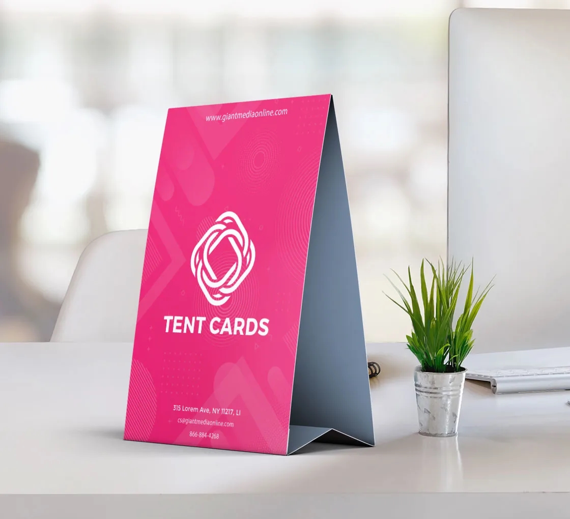 Tent cards (5inchs x 7.5inchs) 1