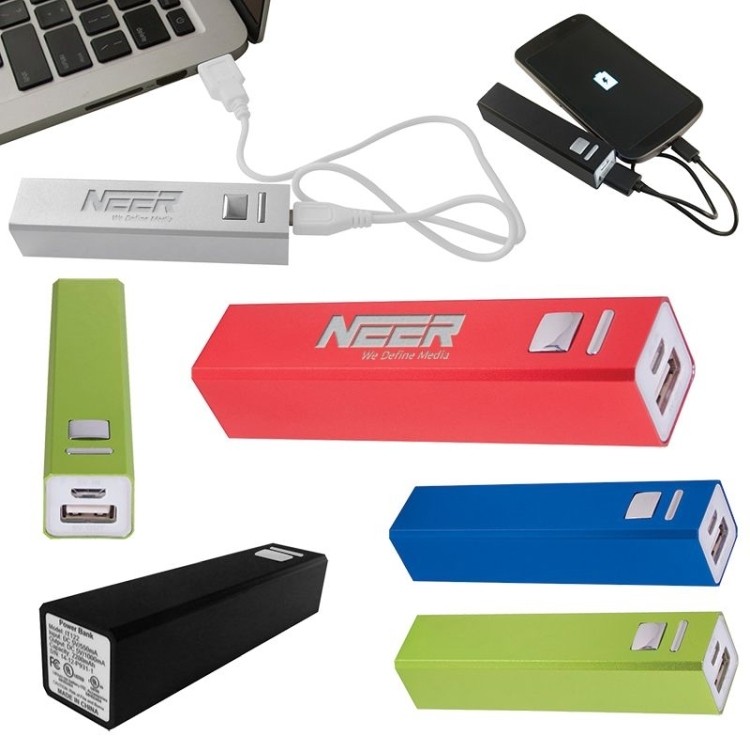 Aluminium 2200 mAH Portable Power Bank Charger 2