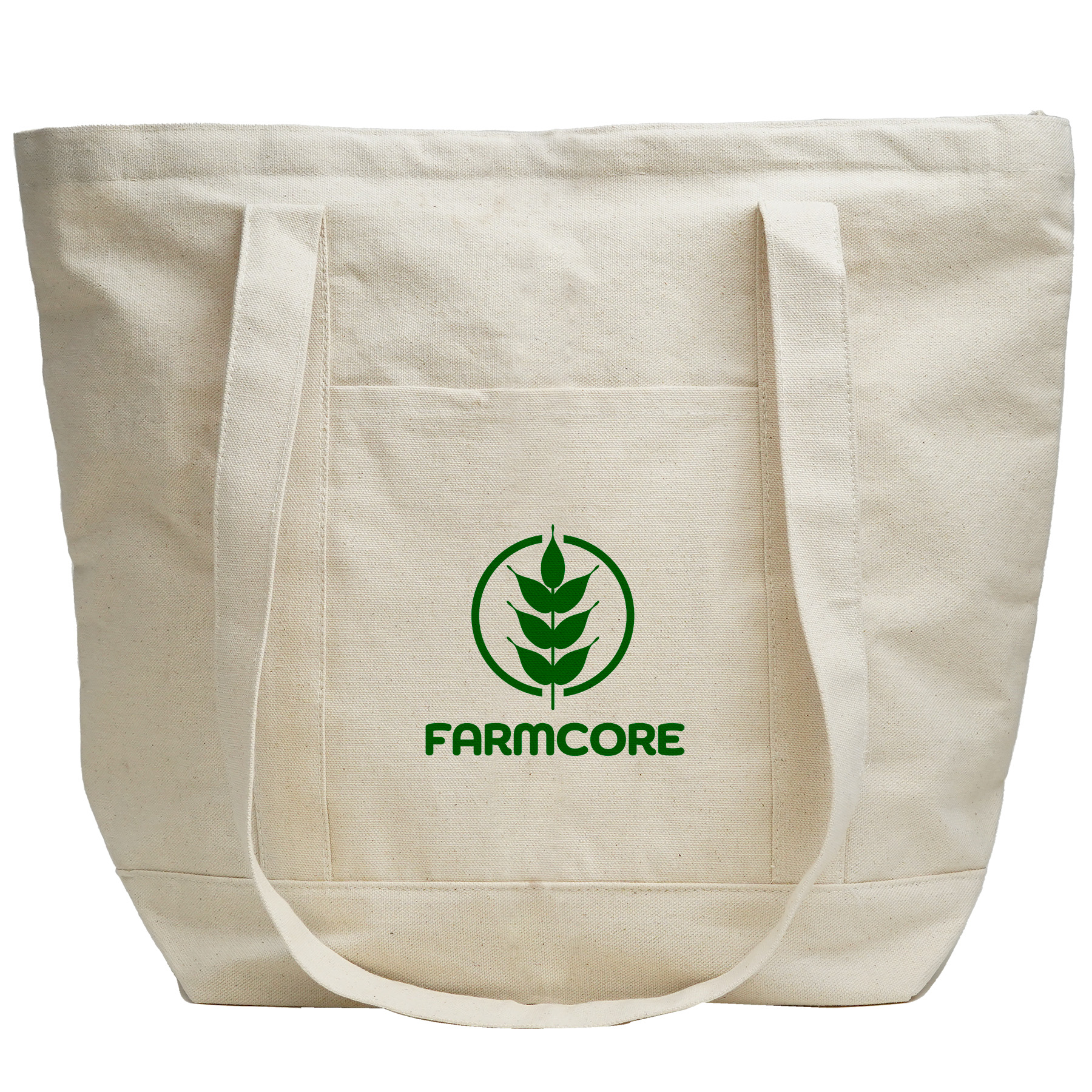 Two-Tone 10 oz Cotton Canvas Tote Bag 8