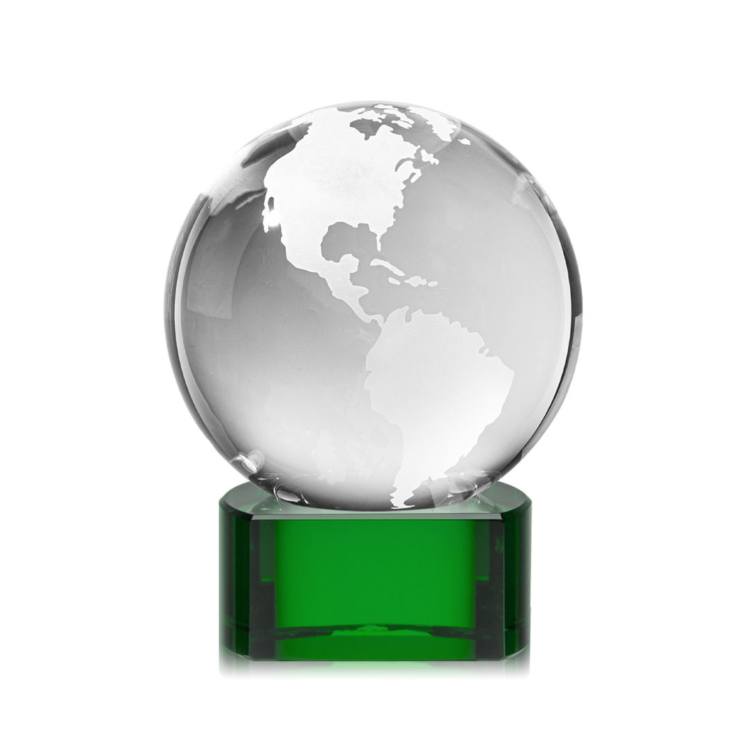 Globe Award on Paragon Base - Green 15