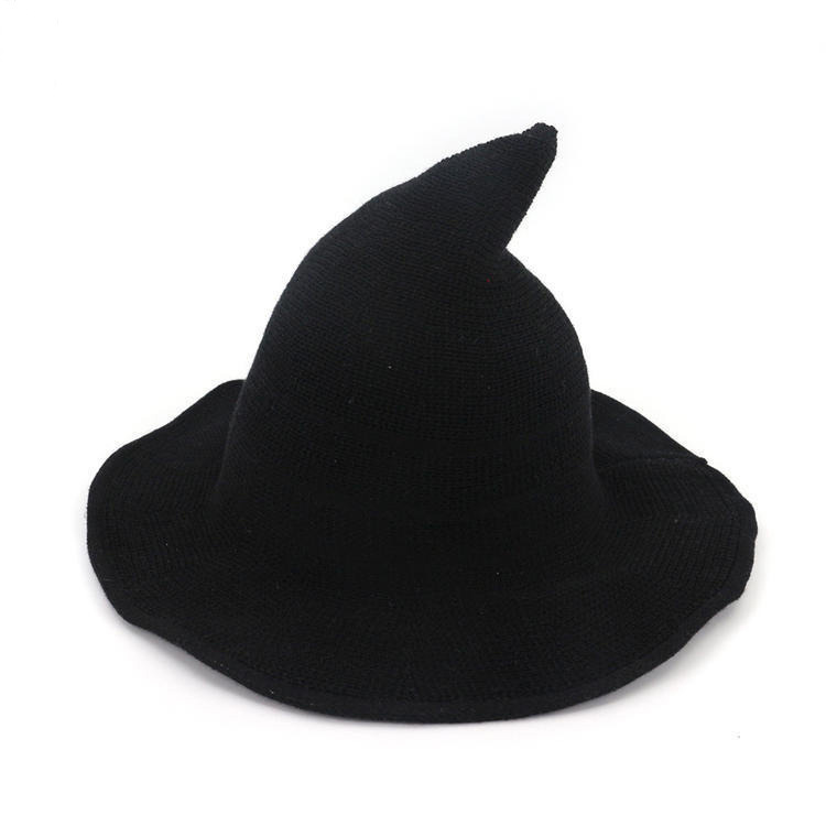 Knitted Wool Hat With Large Brim 7