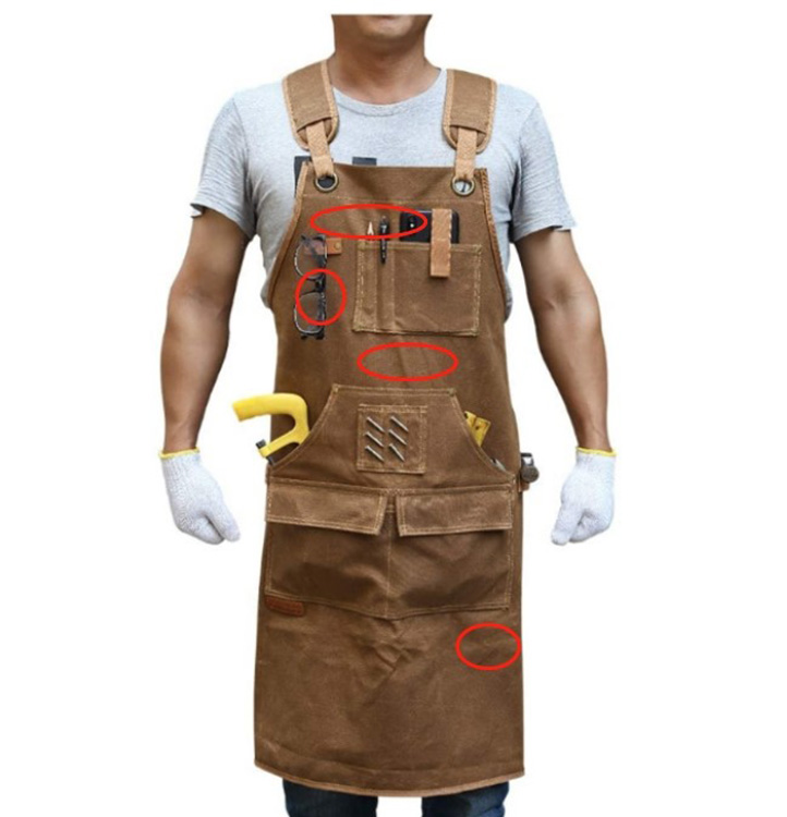 NEW Kitch Style Waxed Canvas Durable Apron 8