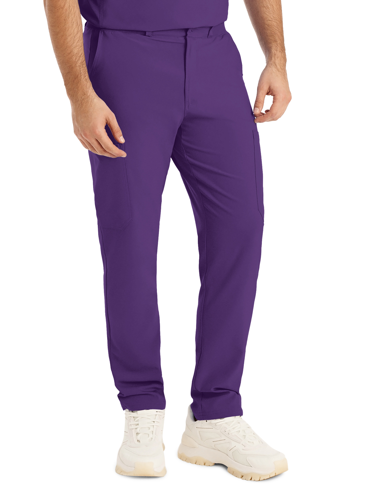 Landau - Forward - Men's Eight-Pocket Mid-Rise Rib-Knit Elastic Waist Cargo Pant 8
