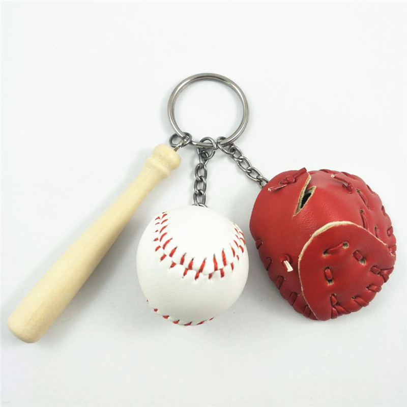3 in 1 Baseball Metal Keychain 8