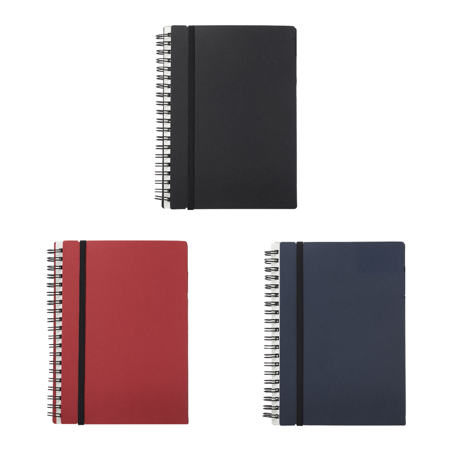 Elastic Closure Recycled Spiral Notebook 4
