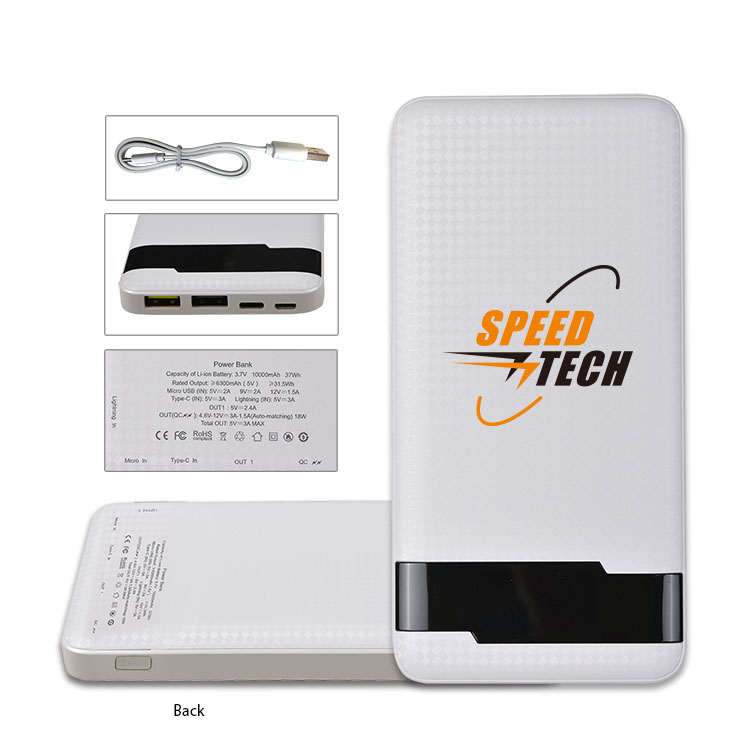 High Speed 10,000mAh Slim Power Bank w/ LCD display 4