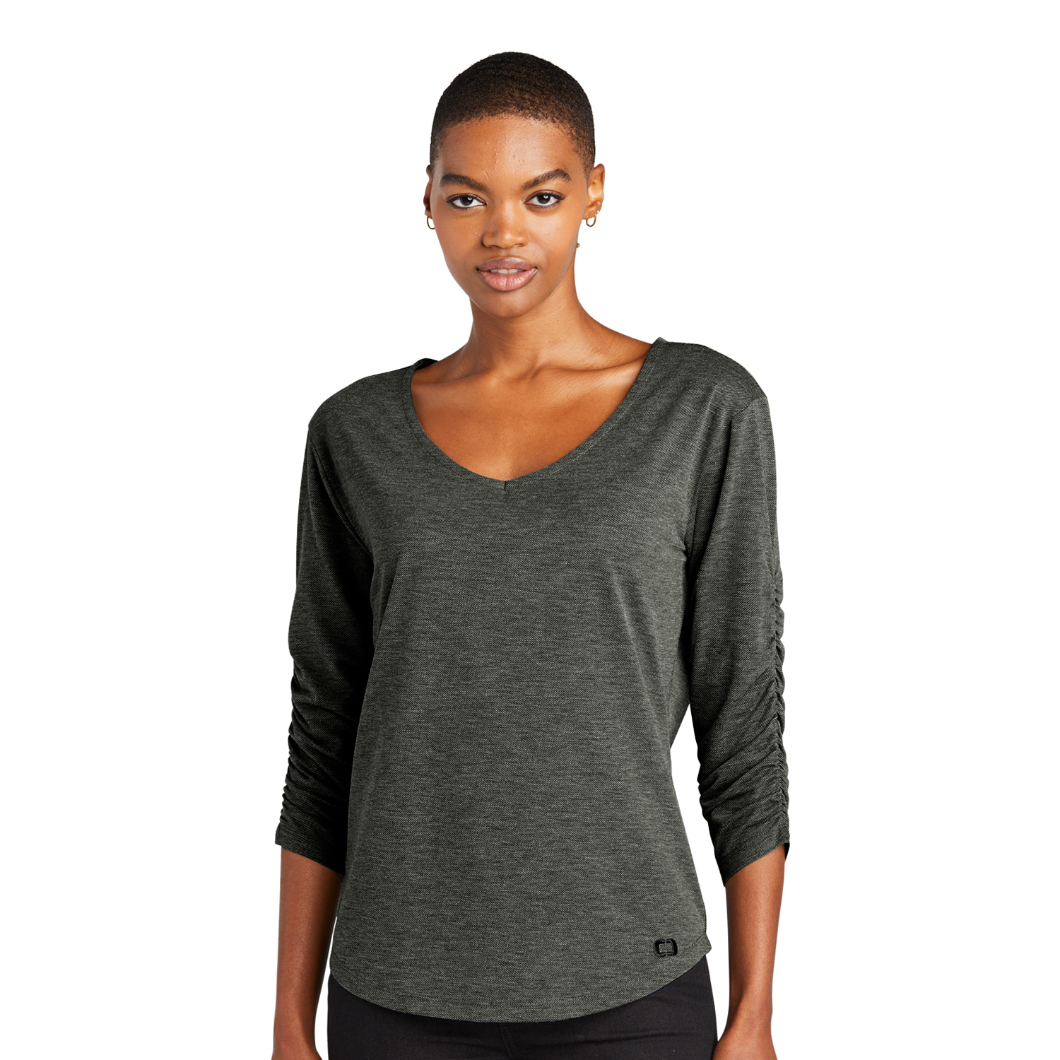 OGIO® Ladies Full Sleeve V-Neck T-Shirt 6