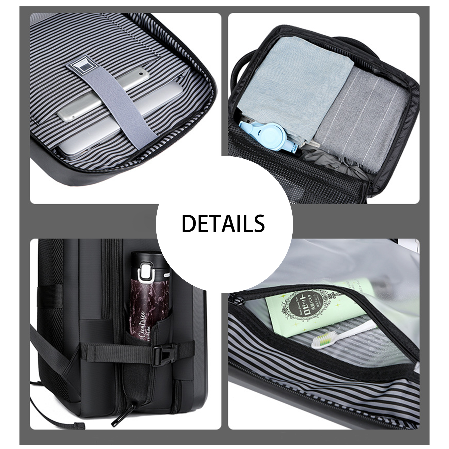Eva Large capacity hard shell laptop backpack 1