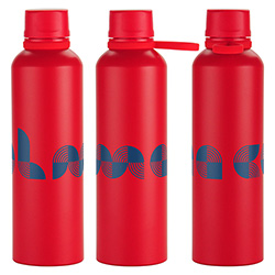 Avento 25 oz Recycled Aluminum Bottle with Silicone Loop 36