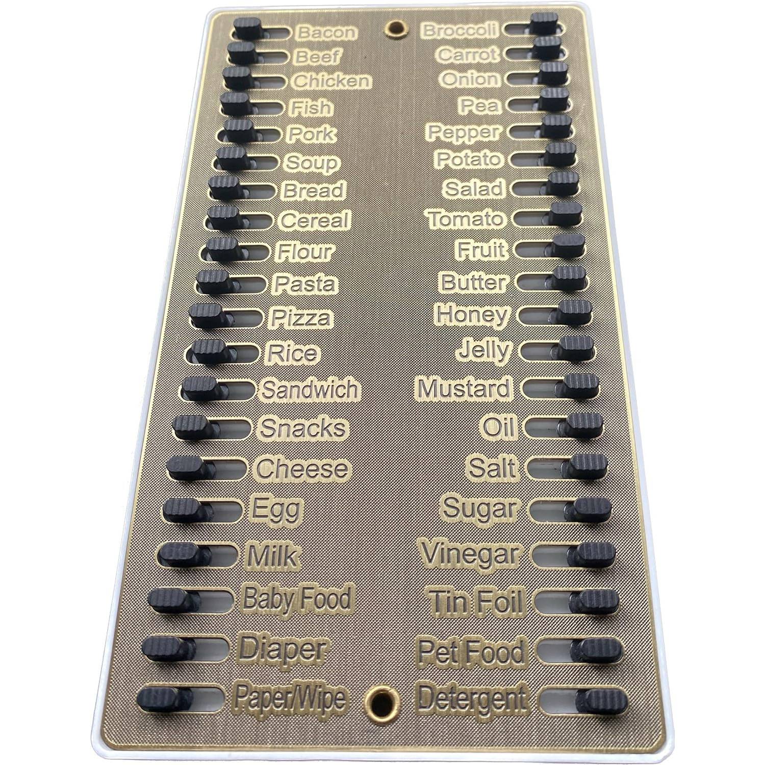 Magnetic Reusable Metal Grocery List Reminder Board 2