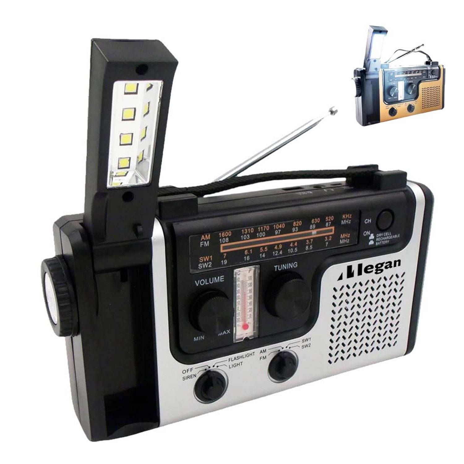 Rechargeable Solar Emergency Radio 2
