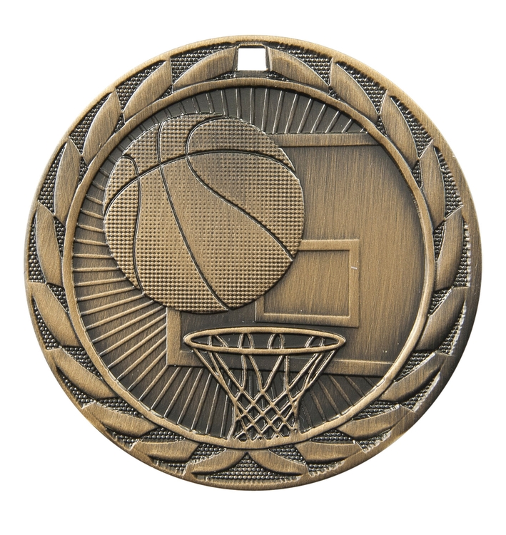 Basketball Fe Iron Medal 2" 2