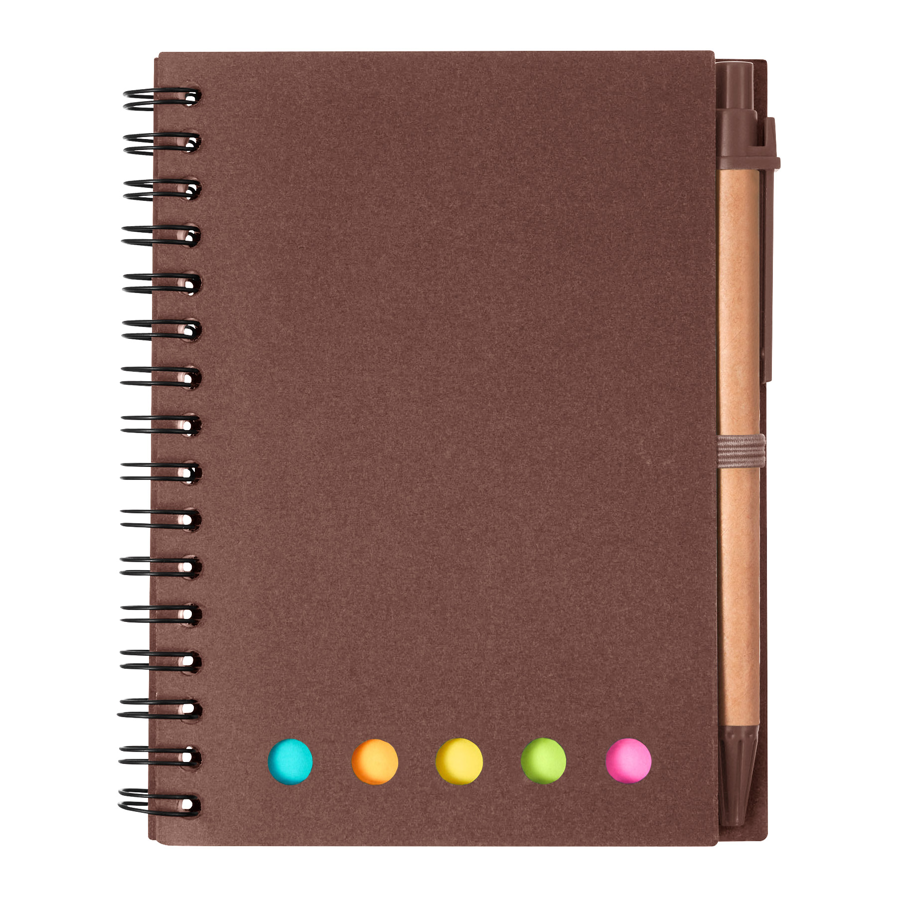 Spiral Notebook With Pen And sticky Notes 2