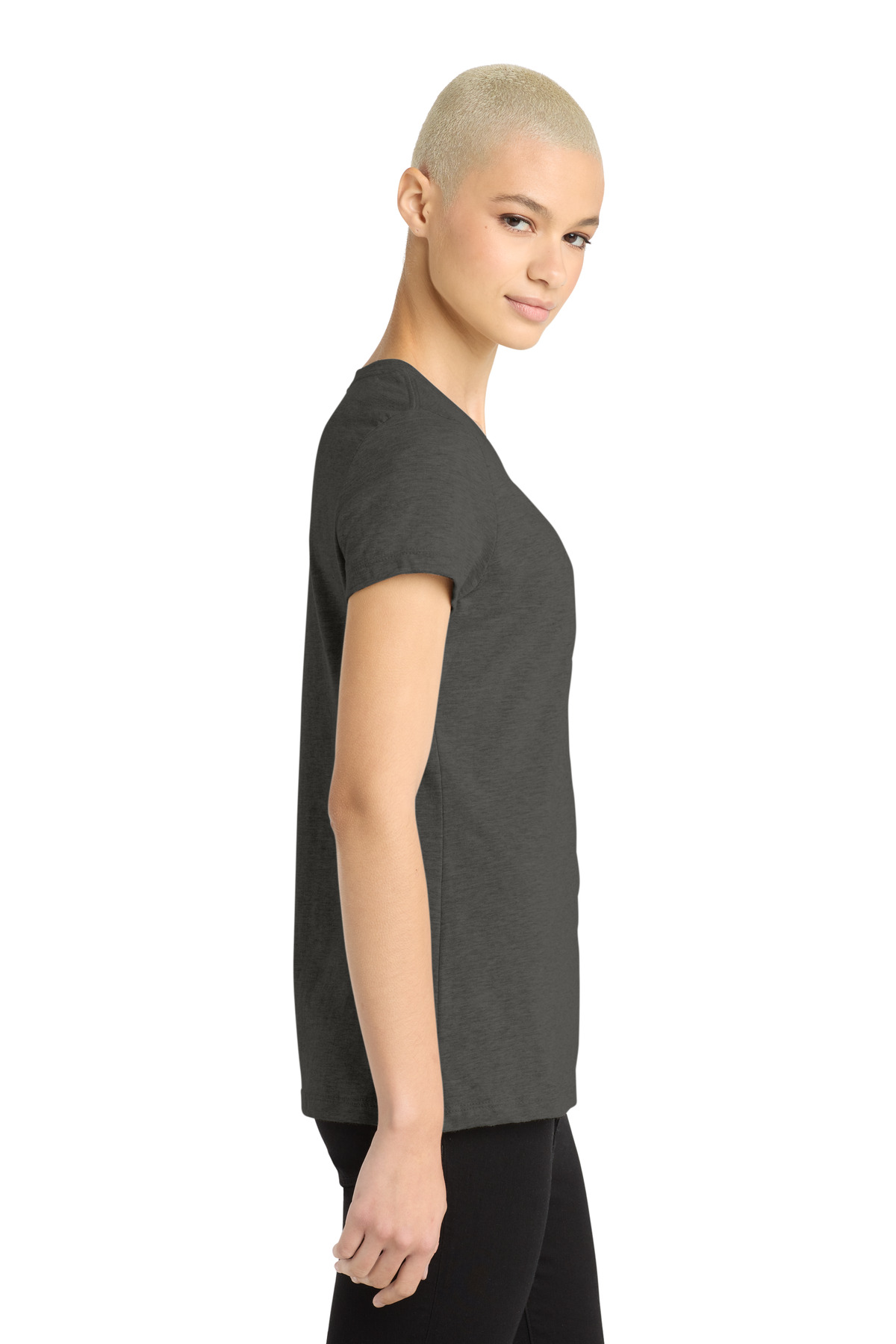 District Women's Perfect Blend CVC Tee. DM108L 60