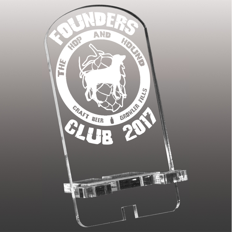 Laser Etched Phone Desk Stands 3