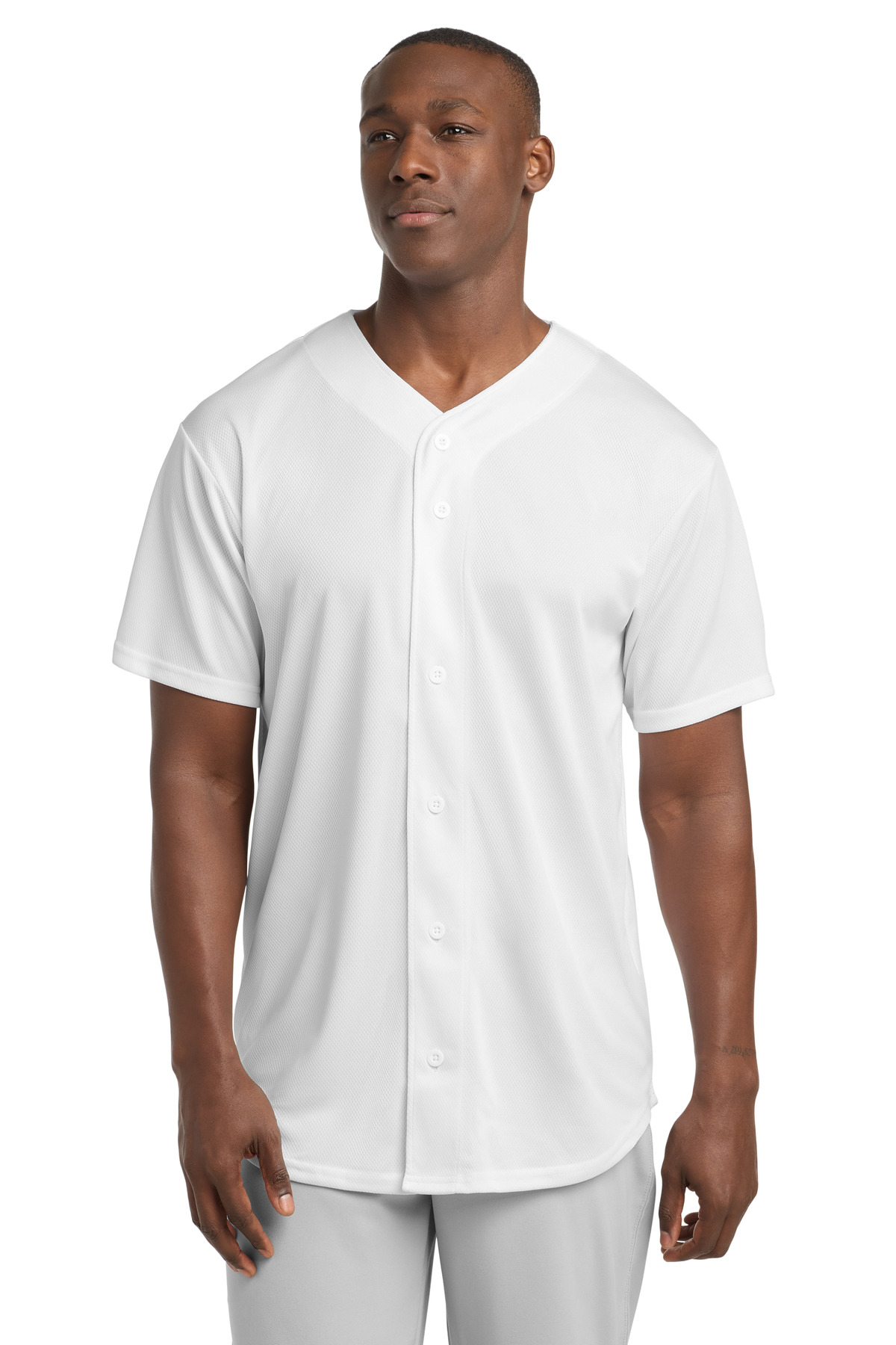 Sport-Tek PosiCharge Tough Mesh Full-Button Jersey. ST220 50