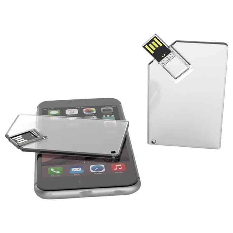 Crystal Clear USB Business Card 3