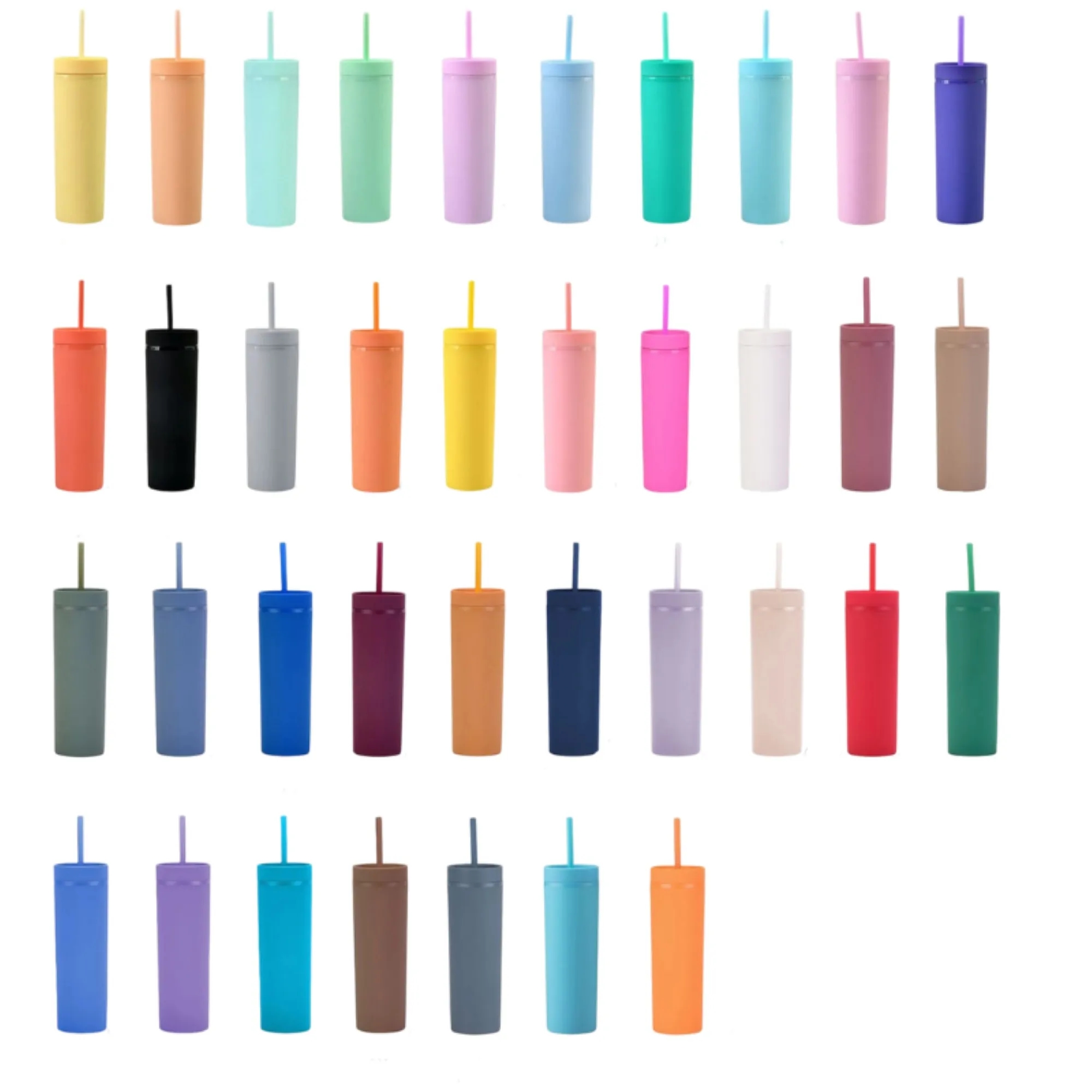 16oz Double Layer Plastic Straw Cup 4