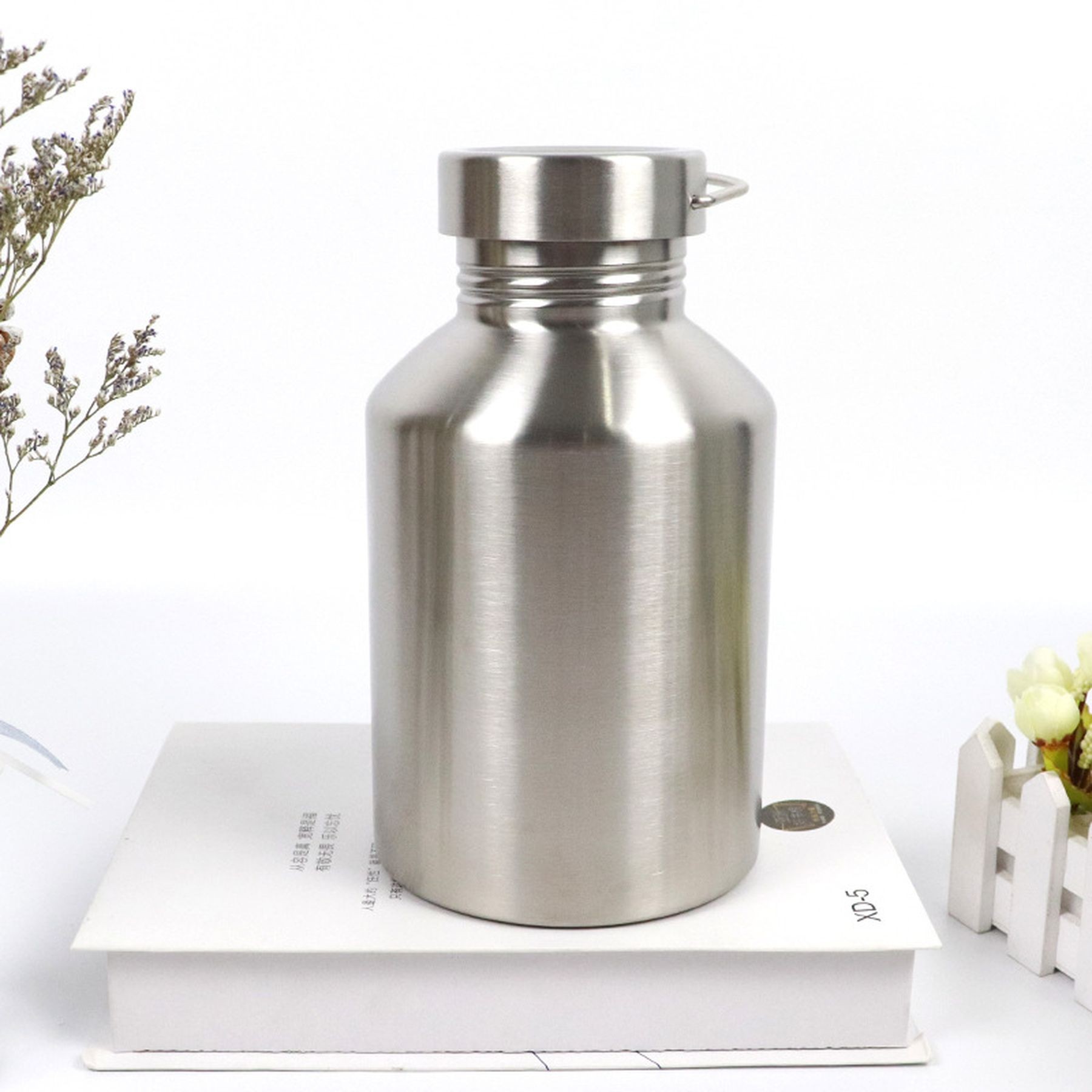 33 Oz Food Grade Single Walled Stainless Steel Water Bottle, custom water bottle with logo imprint 6
