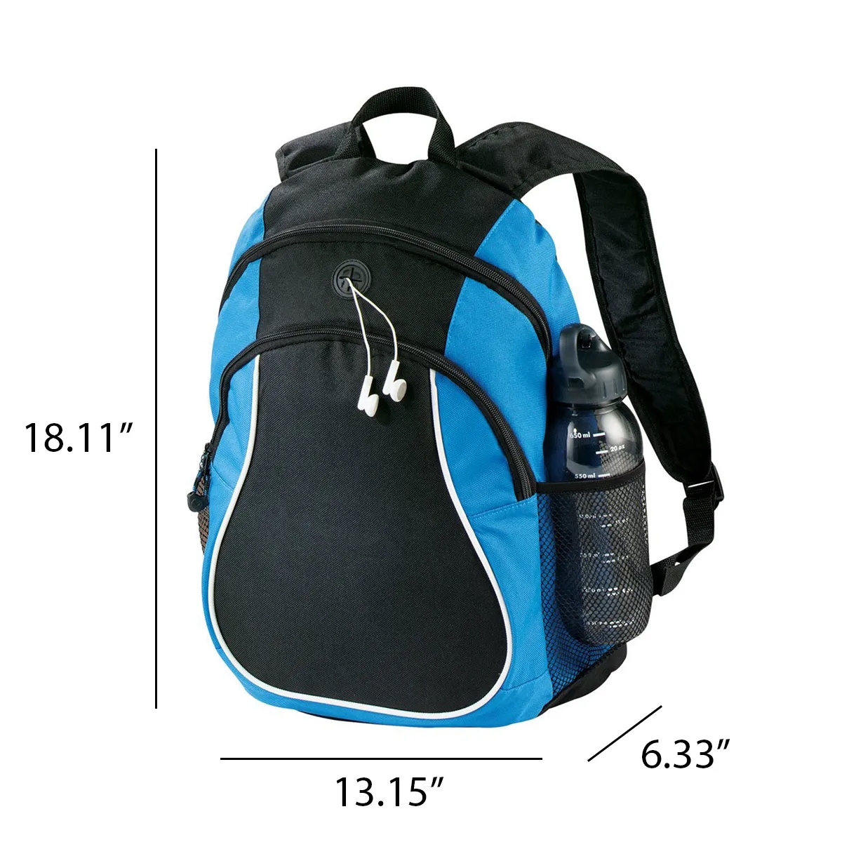 Retro Sports Backpack School Collegiate with Earphones Slot 4