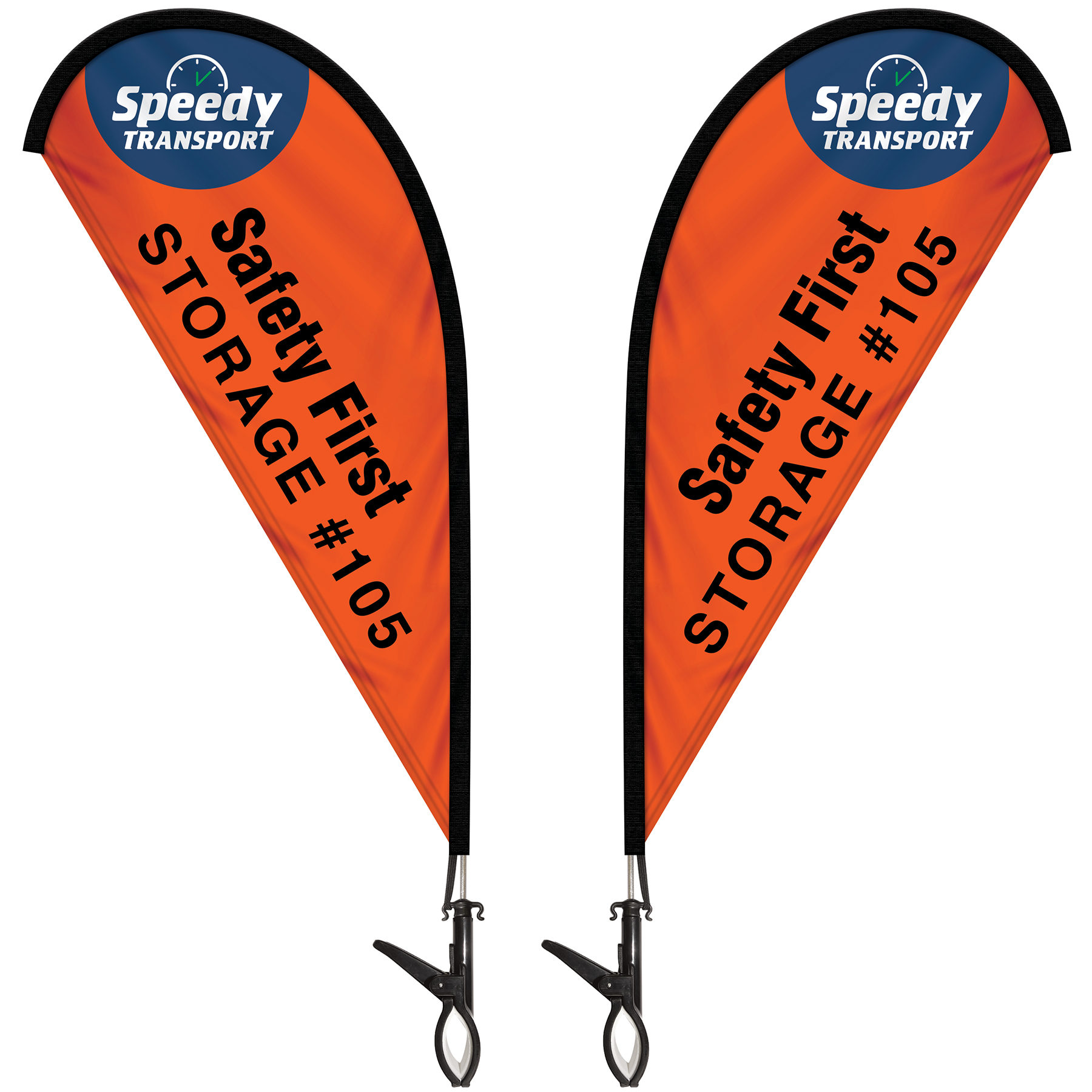 Double Sided Mini Teardrop Banner with Clip 4